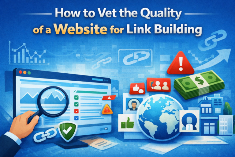 how to vet websites for link building